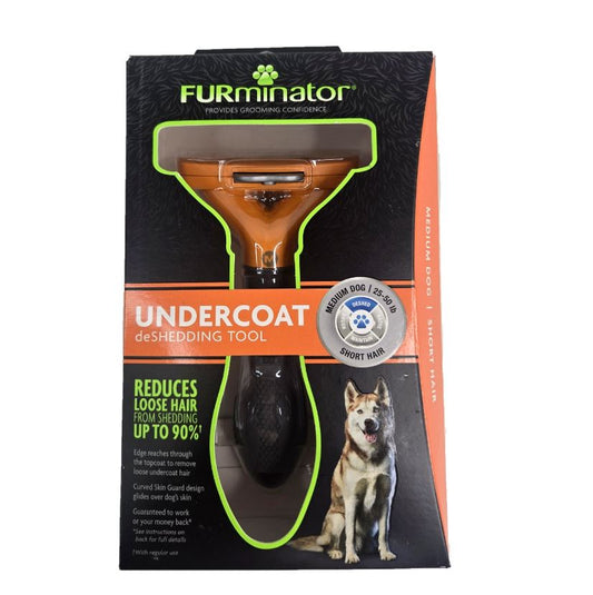 Furminator Undercoat Deshedding Tool Medium Dog Short Hair 25-50 Lbs New