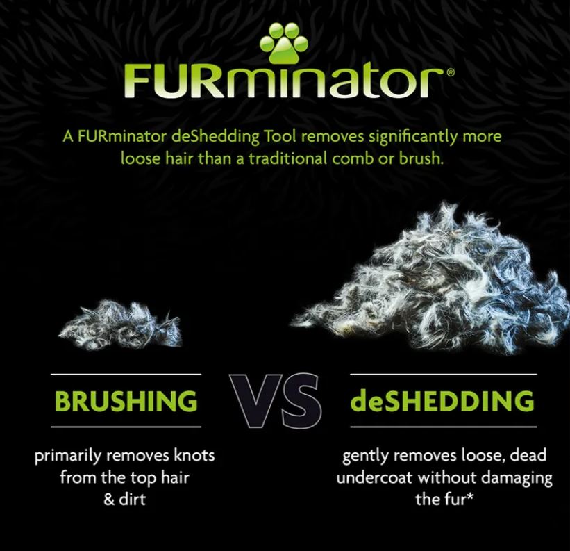Furminator Undercoat Deshedding Tool Medium Dog Short Hair 25-50 Lbs New